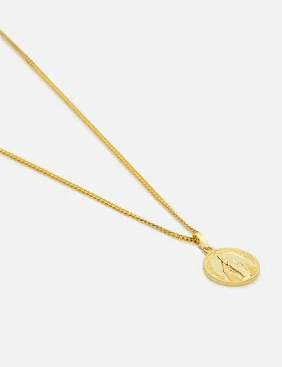 Wacko Maria Coin Necklace ( Type-2 ) In Gold