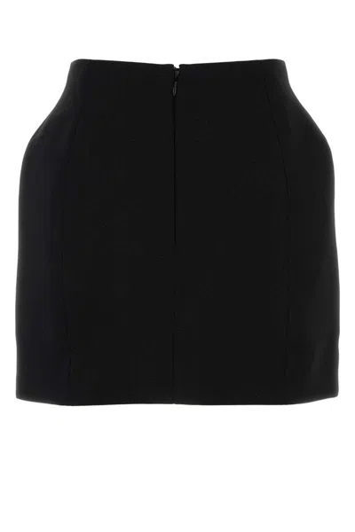 Balenciaga Black Hourglass Mini Skirt In Black