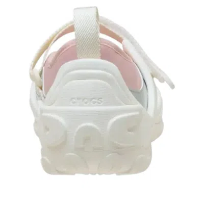 Crocs Metallic Strap Sneakers In Silver