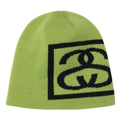 Stussy Ss Link Skull Cap 'lime' In Green