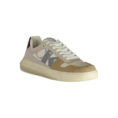 Calvin Klein Beige Polyester Sneaker In Sand