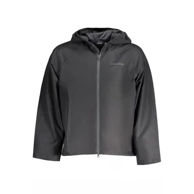 Calvin Klein Black Polyester Jacket In Multi