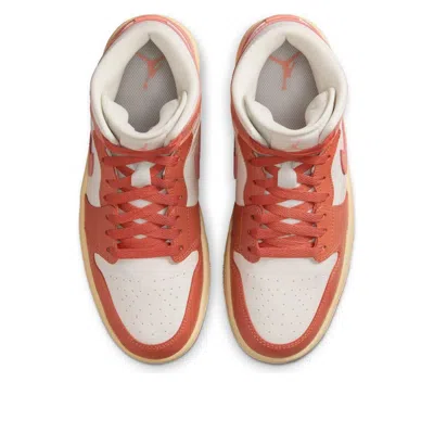 Air Jordan (wmns) 1 Mid 'madder Root' In Orange