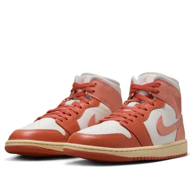 Air Jordan (wmns) 1 Mid 'madder Root' In Orange