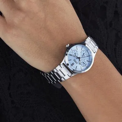 Casio Dress Analog Watch 'light Blue Silver'