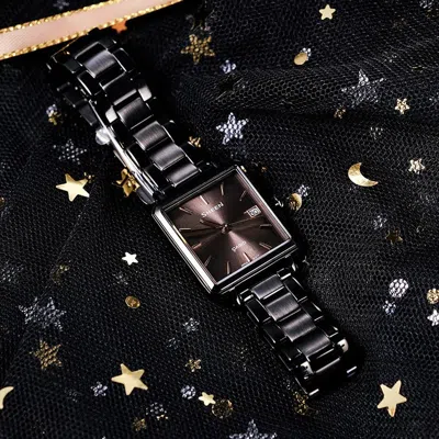Casio Quartz Waterproof Sapphire Crystal Sheen Black Analog