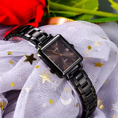 Casio Quartz Waterproof Sapphire Crystal Sheen Black Analog
