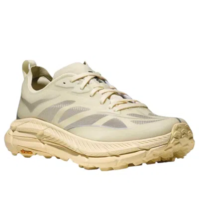 Hoka Off White Lace Up Sneakers In Gray