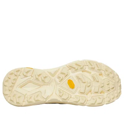 Hoka Off White Lace Up Sneakers In Gray