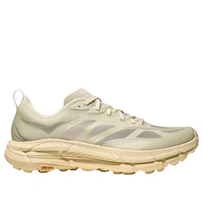 Hoka Off White Lace Up Sneakers In Gray