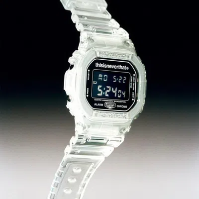 Casio G-shock X Thisisneverthat Digital 'clear' In White