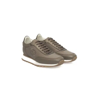 Cerruti 1881 Beige Cowhide Women Women's Sneaker In Sand