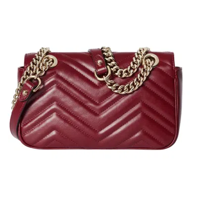 Gucci (wmns)  Gg Marmont Mini Shoulder Bag 'rosso Ancora' In Red