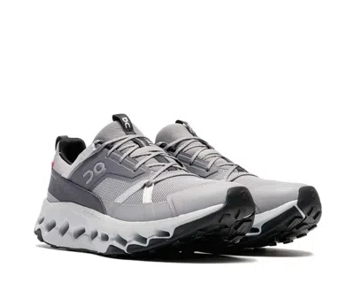 On Mesh Upper Rubber Sole Sneakers In Gray