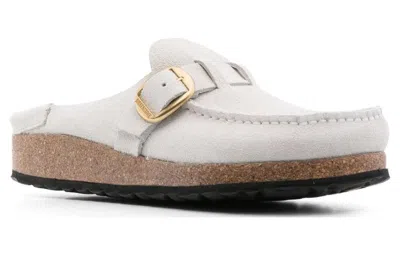 Birkenstock (wmns)  Buckley Suede Leather Embossed Corduroy Narrow Fit 'antique White'