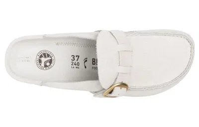 Birkenstock (wmns)  Buckley Suede Leather Embossed Corduroy Narrow Fit 'antique White'