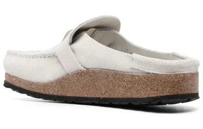 Birkenstock (wmns)  Buckley Suede Leather Embossed Corduroy Narrow Fit 'antique White'