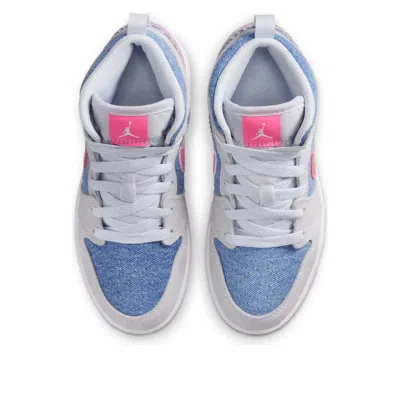 Air Jordan (ps)  1 Mid Se 'denim Sequin' In Multi