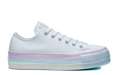 Converse (wmns)  Chuck Taylor All Star Lift Low 'white Lilac Blue' In Multi