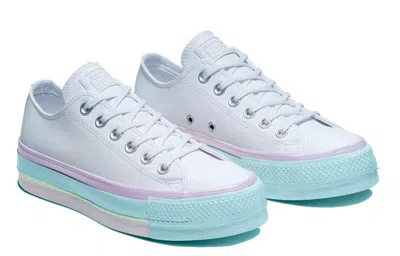 Converse (wmns)  Chuck Taylor All Star Lift Low 'white Lilac Blue' In Multi