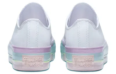 Converse (wmns)  Chuck Taylor All Star Lift Low 'white Lilac Blue' In Multi