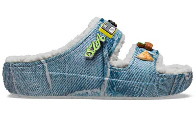 Crocs Sza2 X  Cozzzy Sandal In Blue