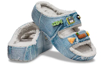 Crocs Sza2 X  Cozzzy Sandal In Blue