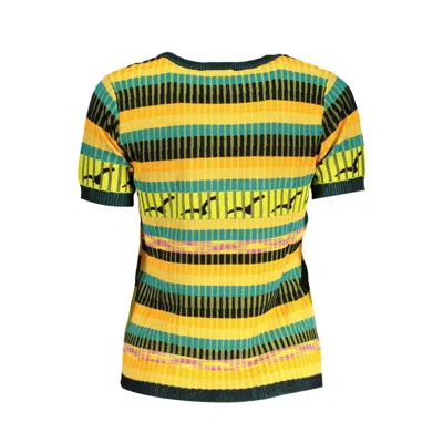 Desigual Yellow Viscose Women Sweater In Multi