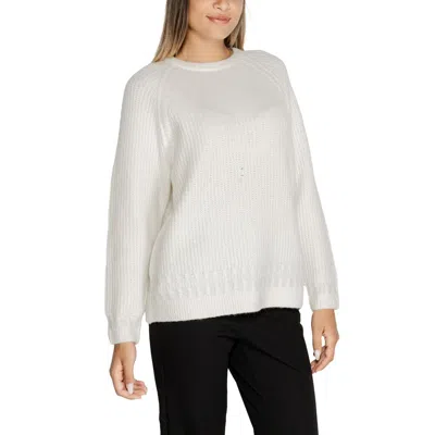 Guess White Polyester Sweater In White