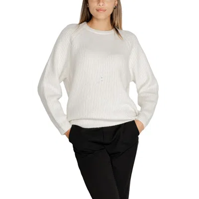 Guess White Polyester Sweater In White