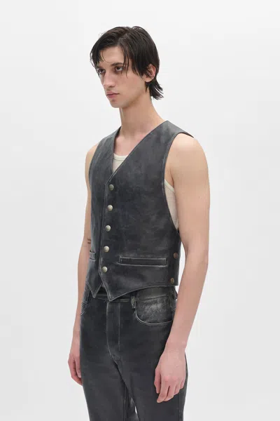 Ann Demeulemeester Albien Classic Waistcoat In Black