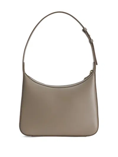 Dolce & Gabbana Shoulder Bag Leather L Taupe In Gray
