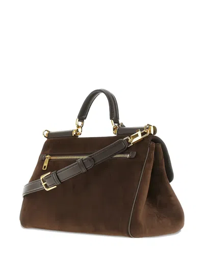 Dolce & Gabbana My Suede Tote Bag Decorated With A Sicily Padlock