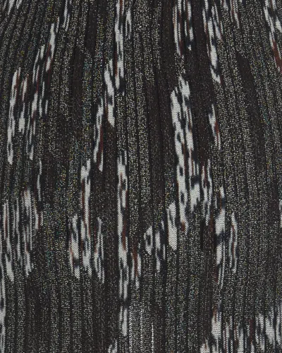 Missoni Gonna Midi Plissettata A Righe Multicolor In Gray