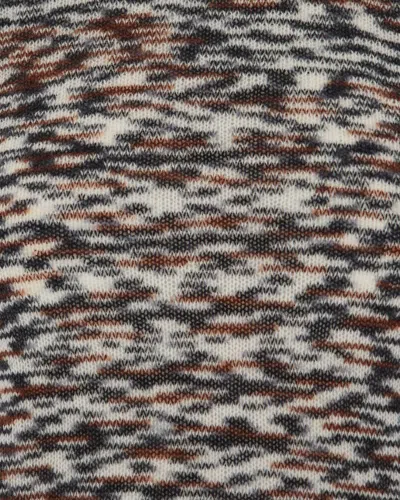 Missoni Crew Neck Sweater With Flame Pattern In Cashmere Blend In Multi