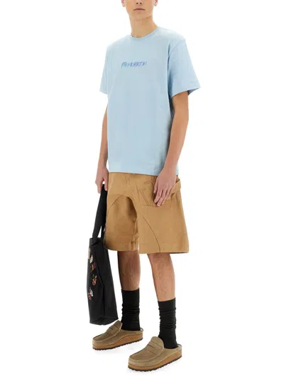 Jw Anderson Men Short Workwear In Brown