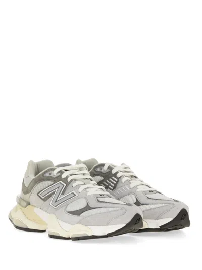 New Balance Mesh Panel Rubber Sole Sneakers In Gray
