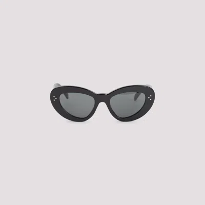 Celine Womens Black Cl40320u 3-dots Cat-eye Acetate Sunglasses In Black