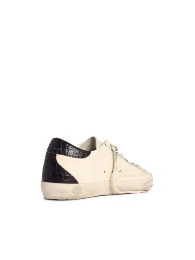 Golden Goose 20mm Super-star Leather Sneakers In Burgundy