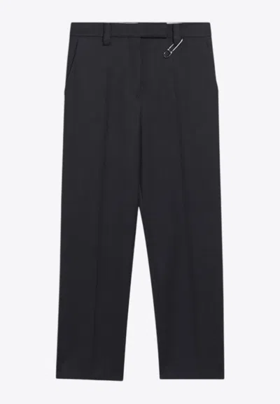 Prada Safety Pin Wool Tailored Pants In Multi