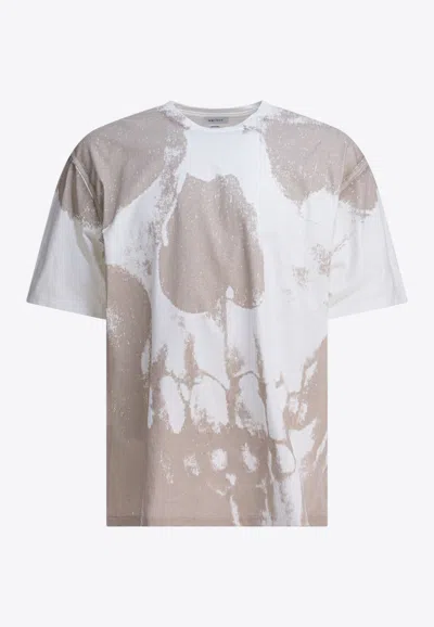 Alexander Mcqueen Mcqueen Skull Print Graphic T-shirt In Gray