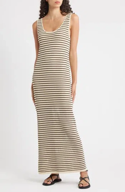 Rag & Bone Zoey Stripe Open Knit Maxi Tank Dress In Multi
