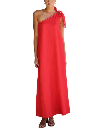 Oloey Maxi Dress In Red