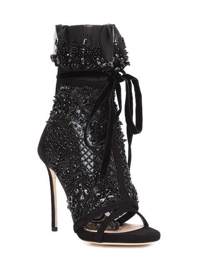 Shop Dsquared2 'victorian' Sandals - Black