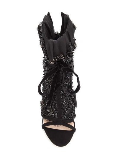 Shop Dsquared2 'victorian' Sandals - Black