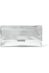 Loeffler Randall Metallic Leather Envelope Clutch - Metallic In Silver/silver