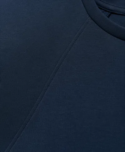 Mango Shoulder Pad Maxi Dress In Blue