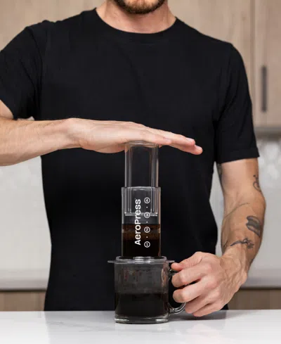 Aeropress 3-in-1 Technology Single-cup Travel Coffee Maker Made With Tritan In Transparent