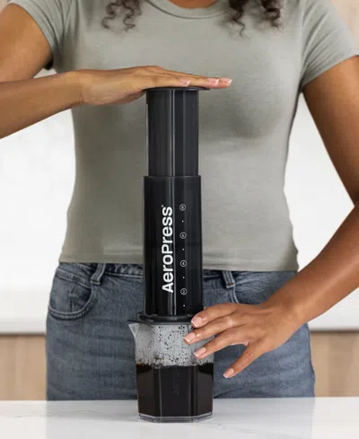 Aeropress 3-in-1 Technology Double Capacity Coffee Maker With Tritan Carafe In Gray