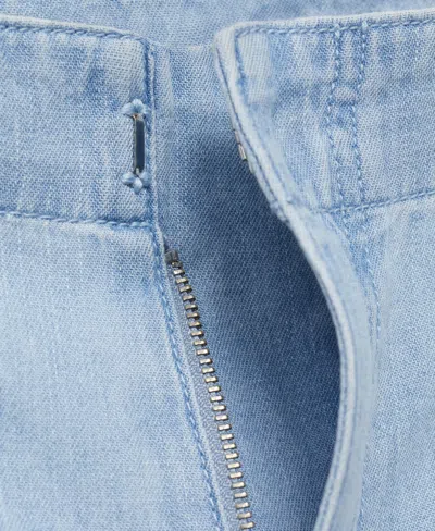 Mango Women's Mid-rise Wide Leg Denim Jeans In Blue